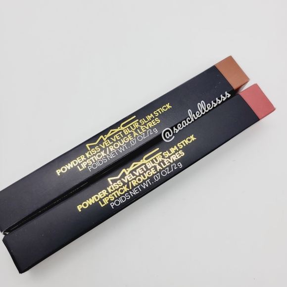 Mac Cosmetics Powder Kiss Velvet Blur Slim Stick | Peppery Pink | Brand New - Picture 13 of 15